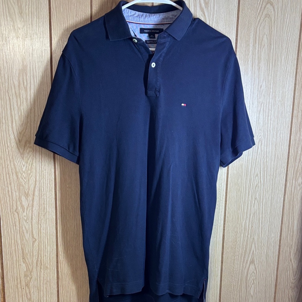 Tommy Hilfiger Men's Dark Blue Polo Shirt
